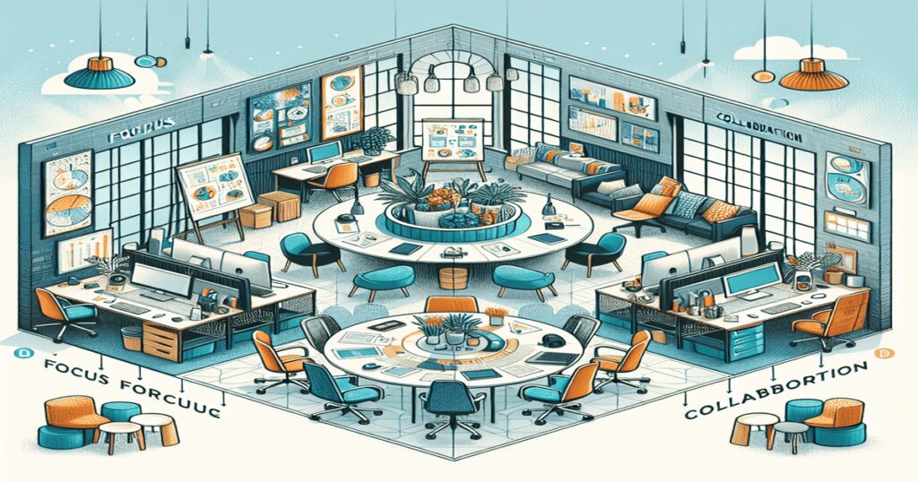 Designing office spaces for focus and collaboration